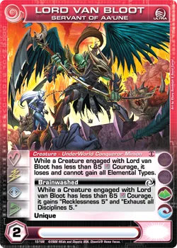 Lord Van Bloot, Servant of Aa'une, card 12 from TOTT