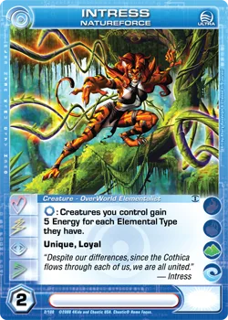 Intress, Natureforce, card 2 from TOTT