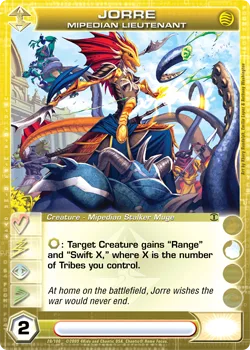 Jorre, Mipedian Lieutenant, carte 28 de FUN