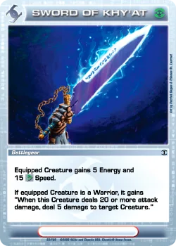 Sword of Khy'at, card 63 from ZOTH