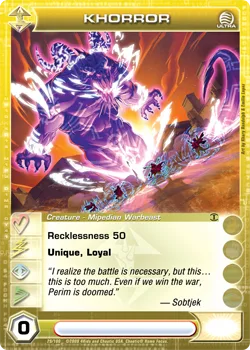 Khorror, card 29 from FUN