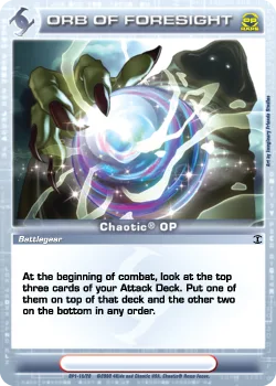 Orb of Foresight, card 15 from OP1