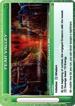 Fear Valley, card 19 from OP1