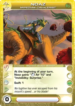 Noaz, Mipedian Cavalerist, card 19 from TOTT
