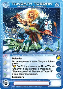 Tangath Toborn, OverWorld General, card 7 from FUN