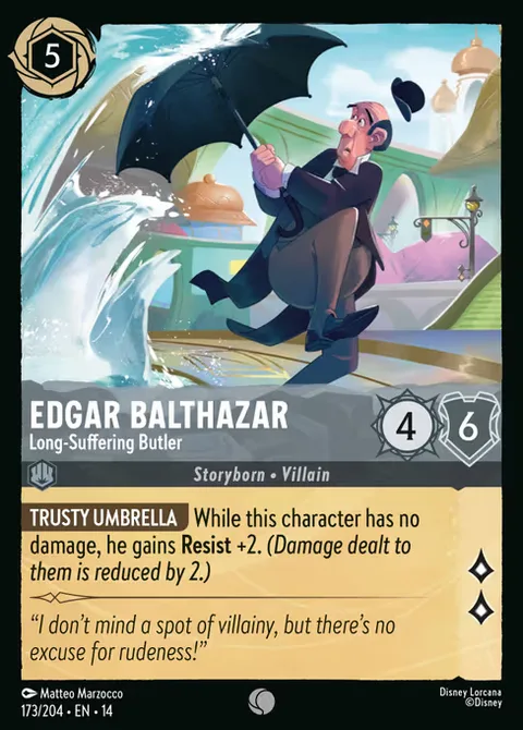 Edgar Balthazar — Long-Suffering Butler, card 173 from Hyperia City