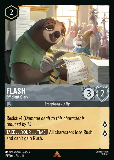 Flash — Efficient Clerk, carte 171 de Hyperia City