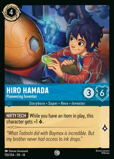 Hiro Hamada — Pioneering Inventor, card 150 from Hyperia City