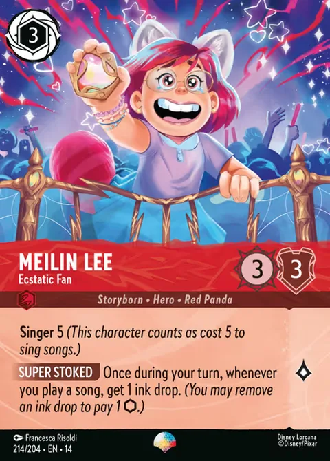 Meilin Lee — Ecstatic Fan, card 214 from Hyperia City