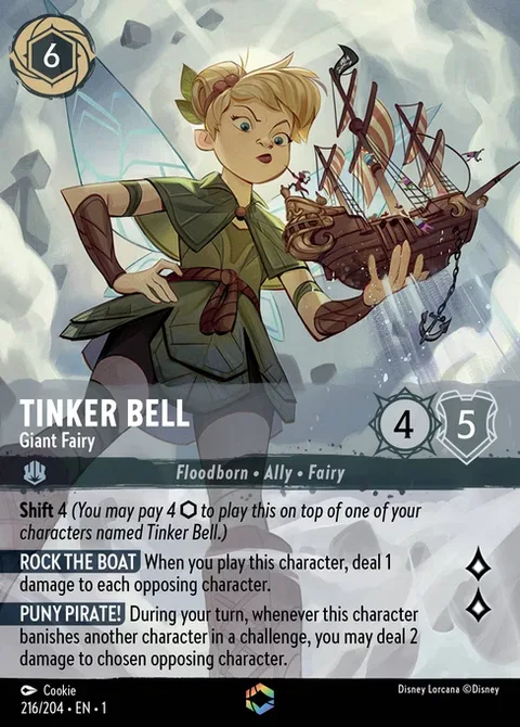 Tinker Bell — Giant Fairy, carte 216 de The First Chapter