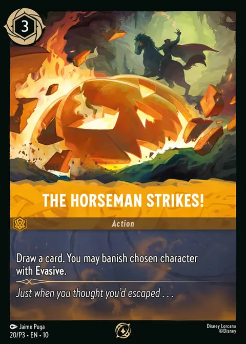 The Horseman Strikes!, card 20 from Promo Set 3