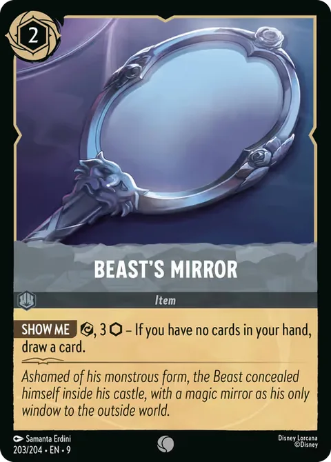 Beast's Mirror, card 203 from Fabled