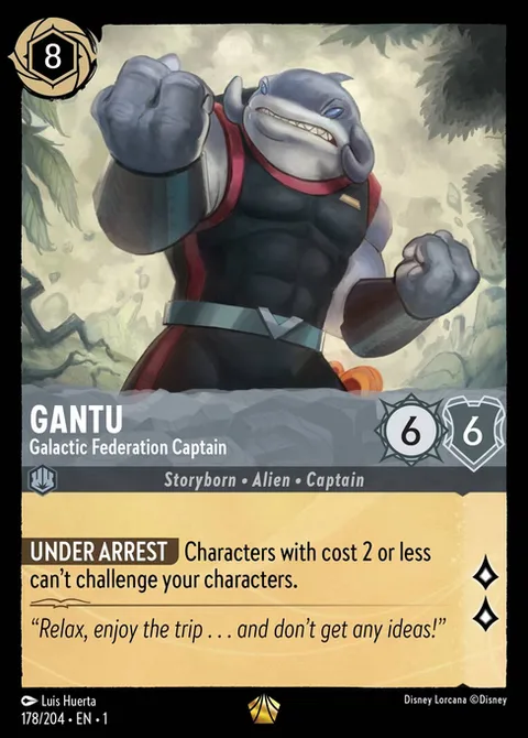 Gantu — Galactic Federation Captain, card 178 from The First Chapter