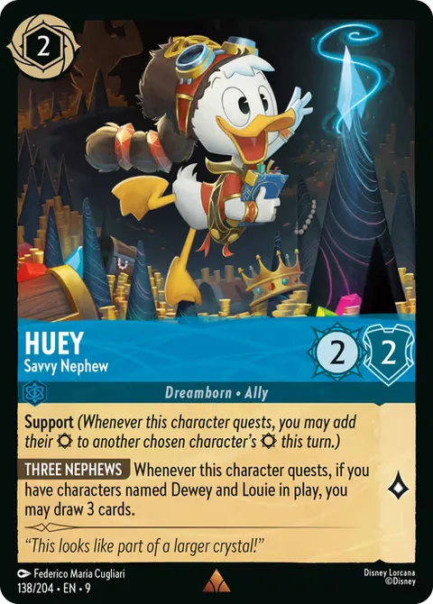 Huey — Savvy Nephew, card 138 from Fabled