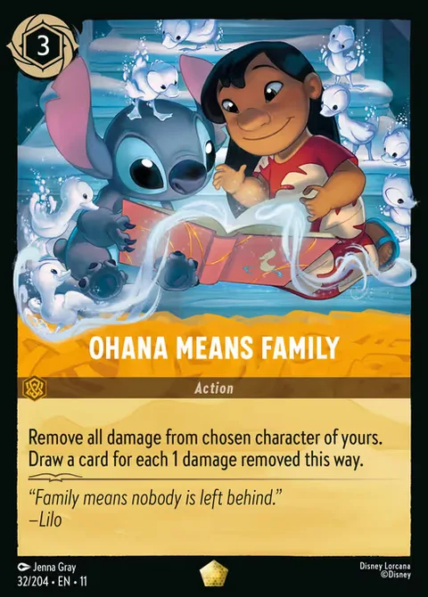 Ohana Means Family, card 32 from Winterspell