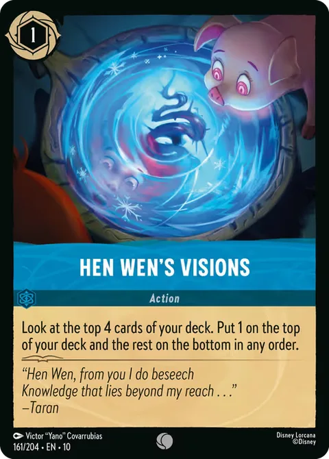 Hen Wen's Visions, card 161 from Whispers in the Well