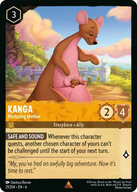 Kanga — Nurturing Mother, card 21 from Azurite Sea