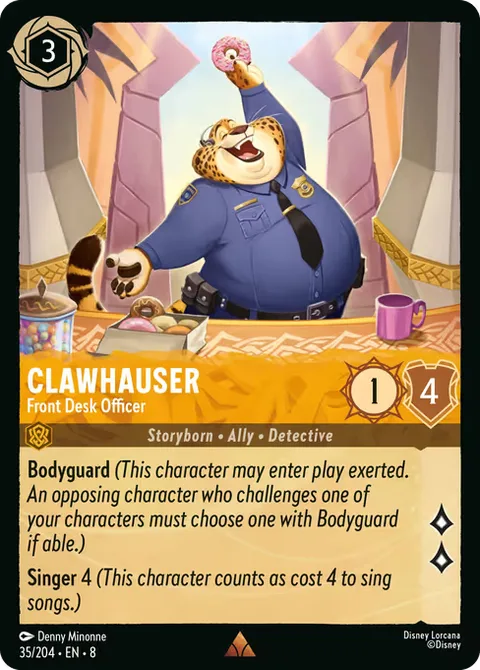 Clawhauser — Front Desk Officer, card 35 from Reign of Jafar