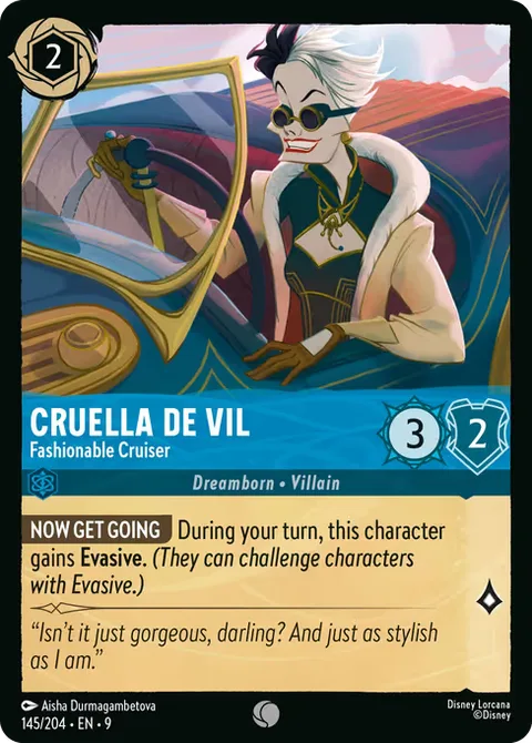 Cruella De Vil — Fashionable Cruiser, carte 145 de Fabled