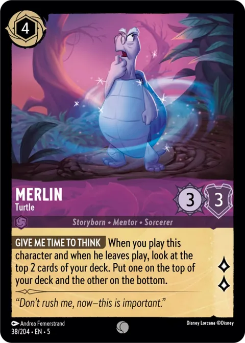 Merlin — Turtle, carte 38 de Shimmering Skies