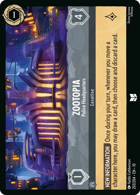 Zootopia — Police Headquarters, card 203 from Whispers in the Well