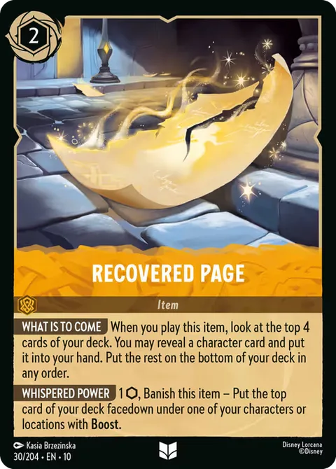 Recovered Page, card 30 from Whispers in the Well