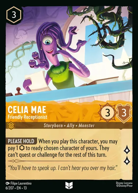 Celia Mae — Friendly Receptionist, card 6 from Attack of the Vine!