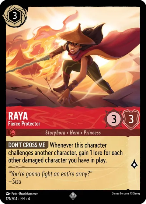 Raya — Fierce Protector, card 121 from Ursula's Return