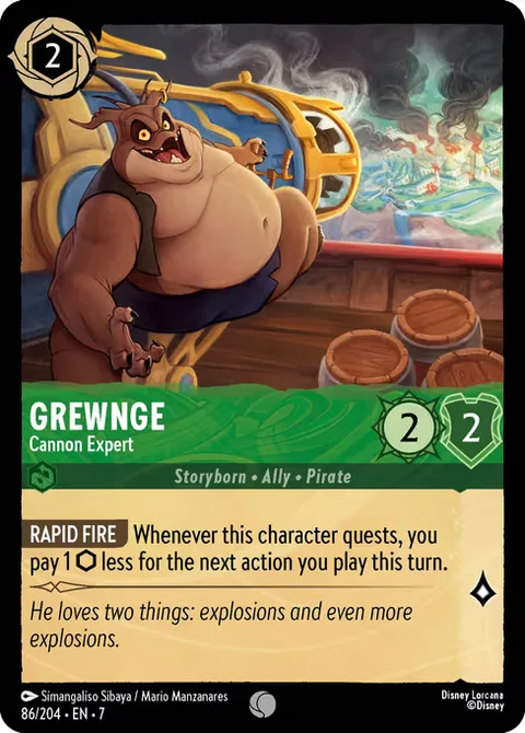 Grewnge — Cannon Expert, carte 86 de Archazia's Island