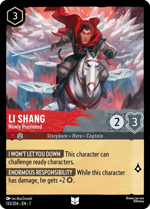 Li Shang — Newly Promoted, card 133 from Archazia's Island