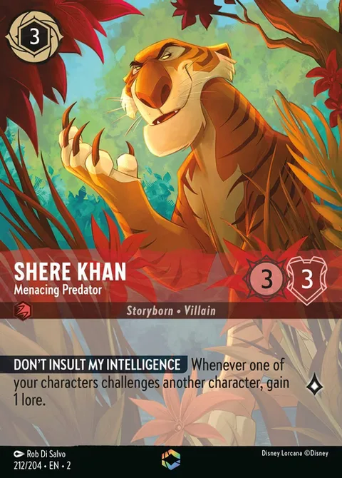 Shere Khan — Menacing Predator, carte 212 de Rise of the Floodborn
