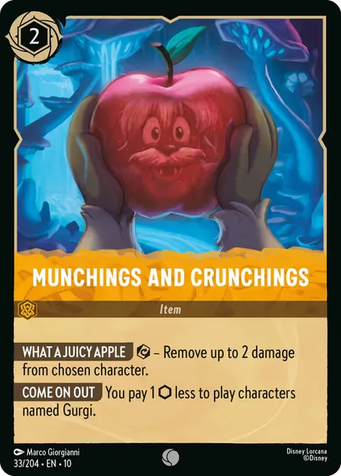 Munchings and Crunchings, card 33 from Whispers in the Well