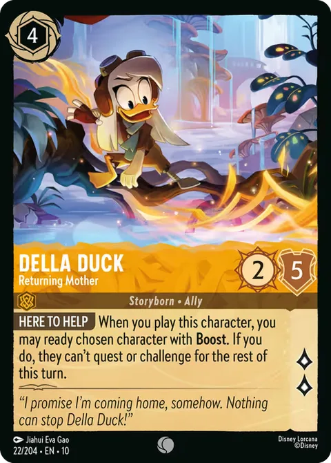 Della Duck — Returning Mother, card 22 from Whispers in the Well
