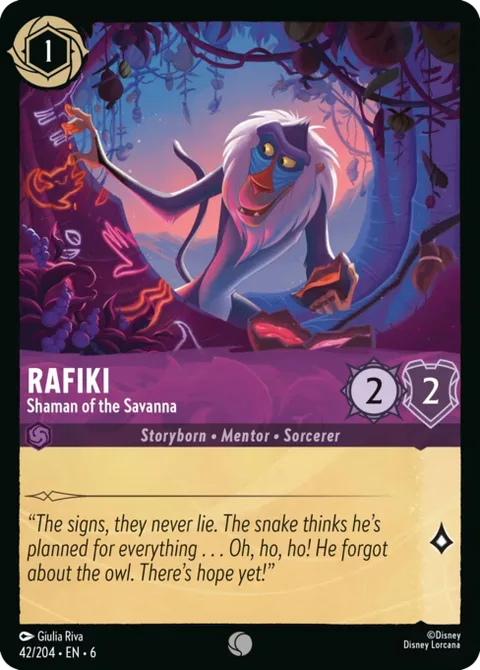 Rafiki — Shaman of the Savanna, carte 42 de Azurite Sea