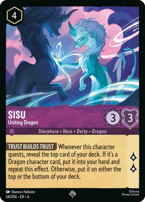 Sisu — Uniting Dragon, card 54 from Azurite Sea