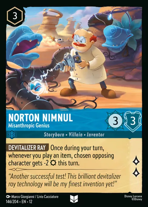 Norton Nimnul — Misanthropic Genius, card 146 from Wilds Unknown