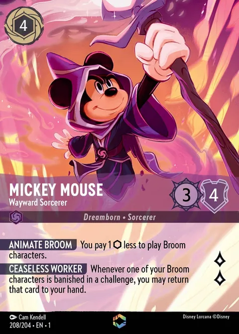 Mickey Mouse — Wayward Sorcerer, carte 208 de The First Chapter