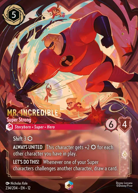 Mr. Incredible — Super Strong, carte 234 de Wilds Unknown