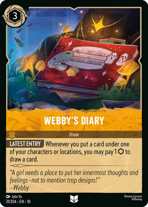 Webby's Diary, card 31 from Whispers in the Well