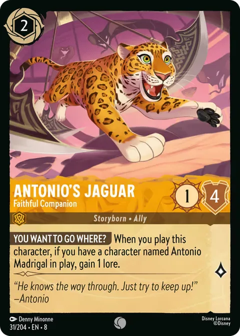 Antonio's Jaguar — Faithful Companion, card 31 from Reign of Jafar