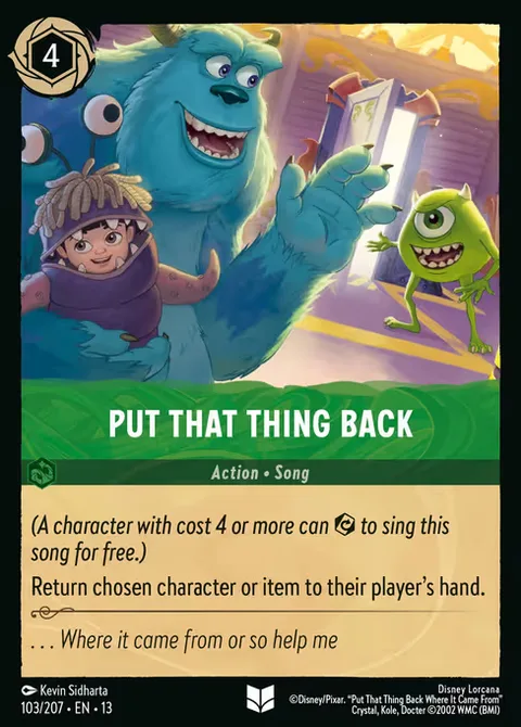 Put That Thing Back, card 103 from Attack of the Vine!