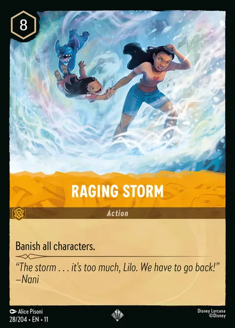 Raging Storm, card 28 from Winterspell