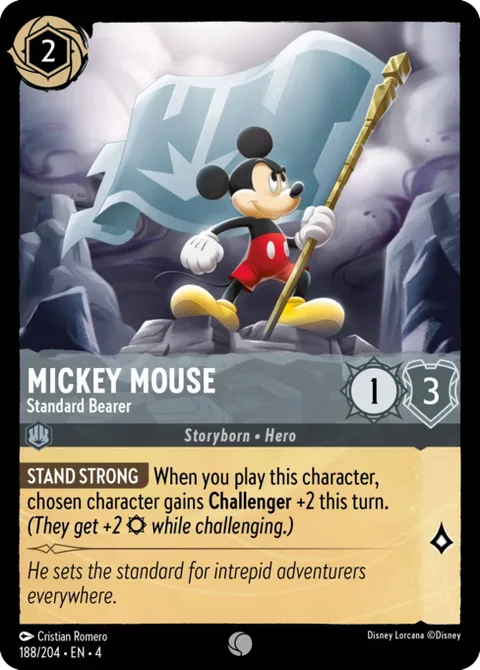 Mickey Mouse — Standard Bearer, carte 188 de Ursula's Return