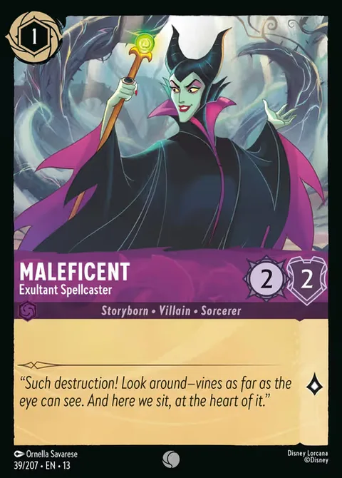 Maleficent — Exultant Spellcaster, card 39 from Attack of the Vine!