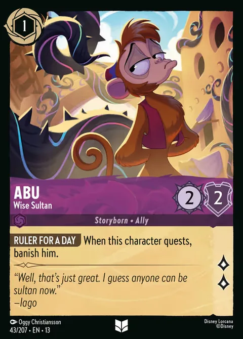 Abu — Wise Sultan, carte 43 de Attack of the Vine!