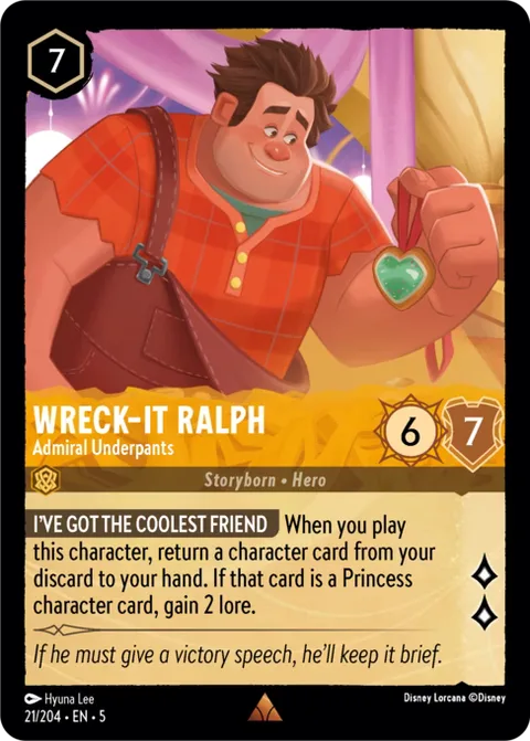 Wreck-It Ralph — Admiral Underpants, card 21 from Shimmering Skies