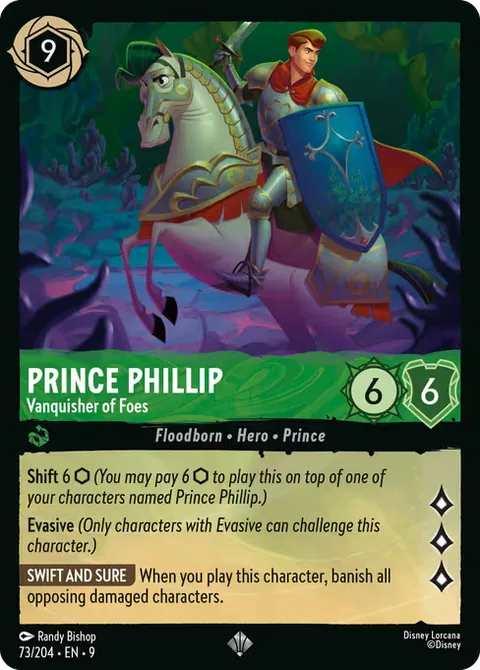 Prince Phillip — Vanquisher of Foes, card 73 from Fabled