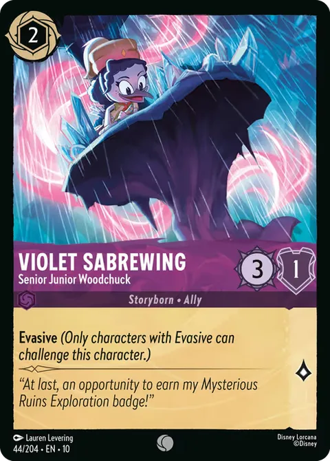 Violet Sabrewing — Senior Junior Woodchuck, carte 44 de Whispers in the Well