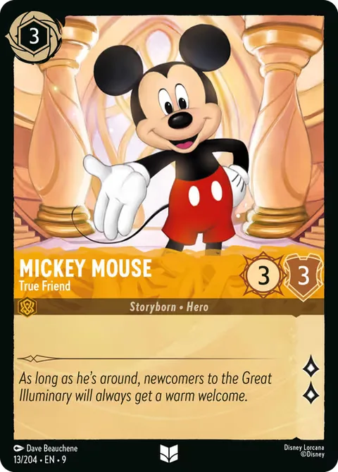 Mickey Mouse — True Friend, card 13 from Fabled