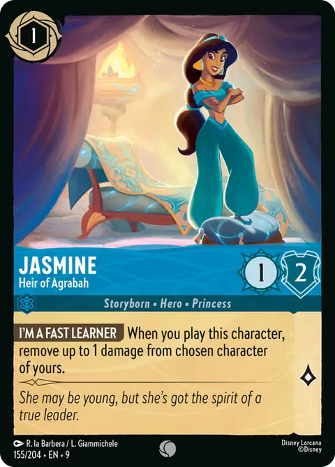 Jasmine — Heir of Agrabah, card 155 from Fabled